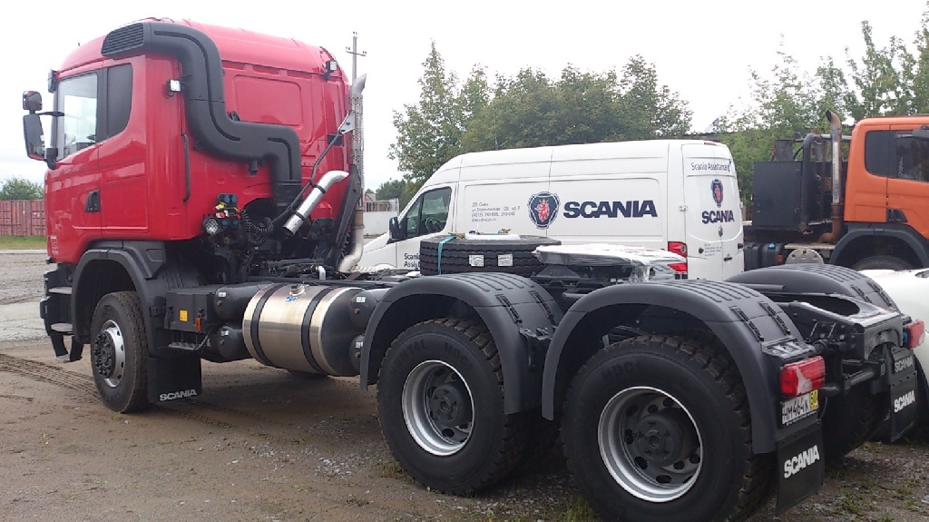 Мощный седельный тягач Scania с полным приводом для тяжелых дорожных условий презентуют на выставке «МоторЭкспоШоу»
